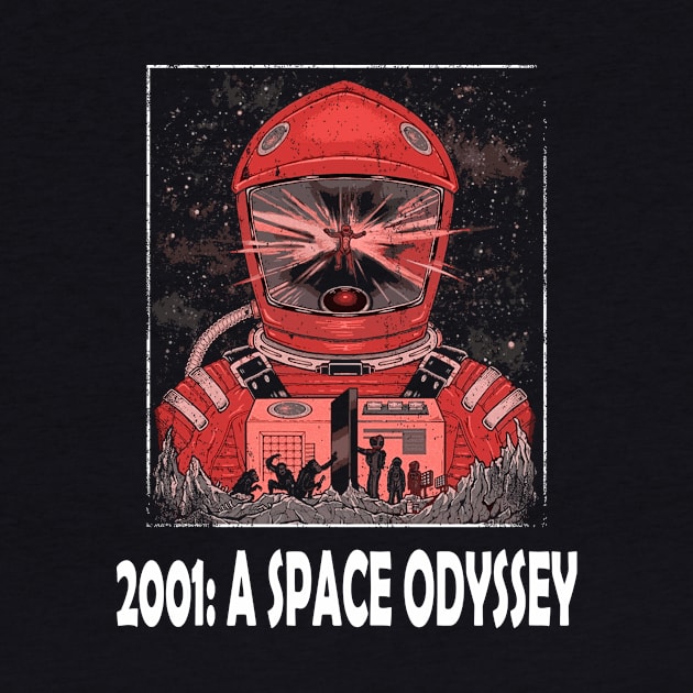 Bowman's Journey 2001 Space Odyssey Vintage Film Couture Graphic Tee by WildenRoseDesign1